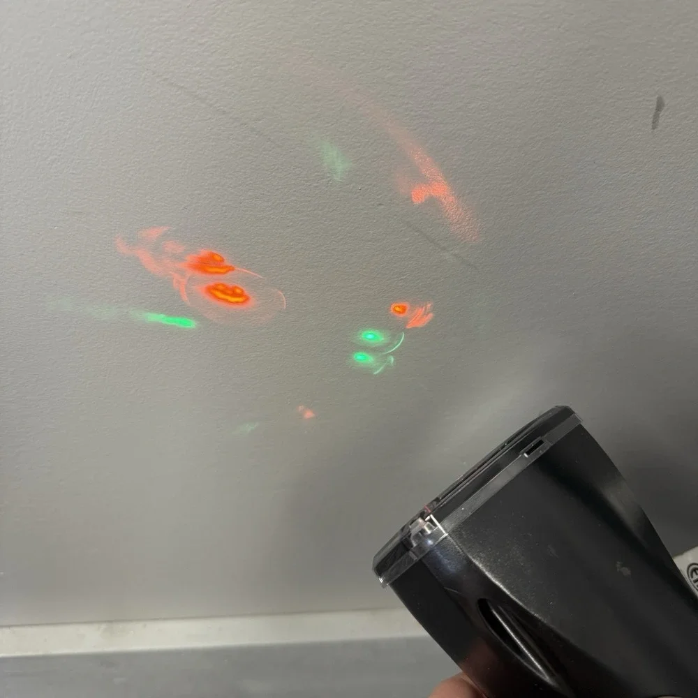 GEMMY‎ Halloween LED Lightshow Projection 2016 Green Orange Ghost Whirl A Motion